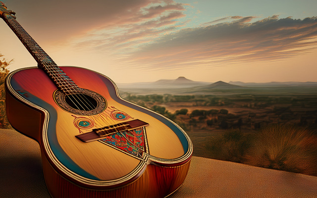 Acoustic guitar folk music